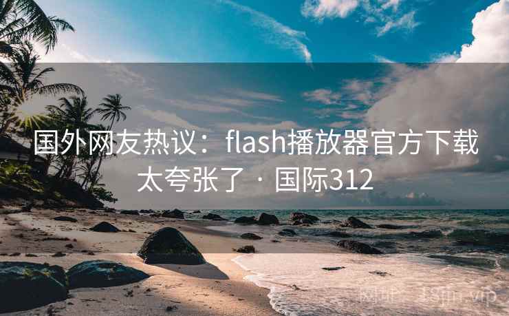 国外网友热议：flash播放器官方下载太夸张了 · 国际312  第1张